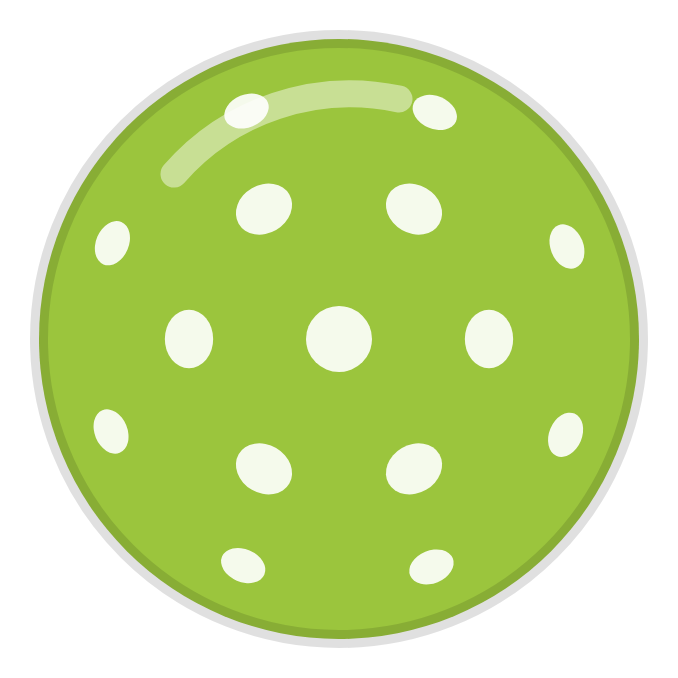 Green pickleball clipart