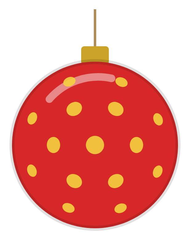 Pickleball Christmas ornament clipart