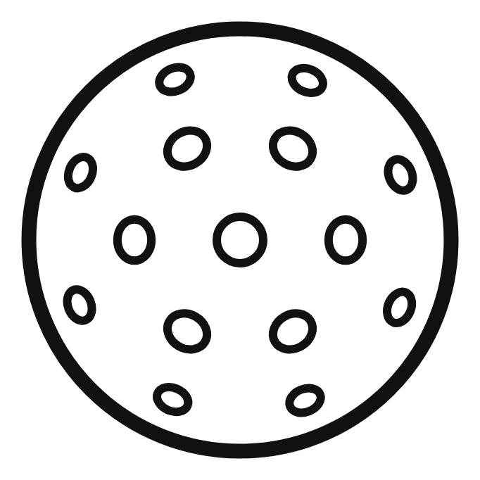 Pickleball outline for coloring clipart