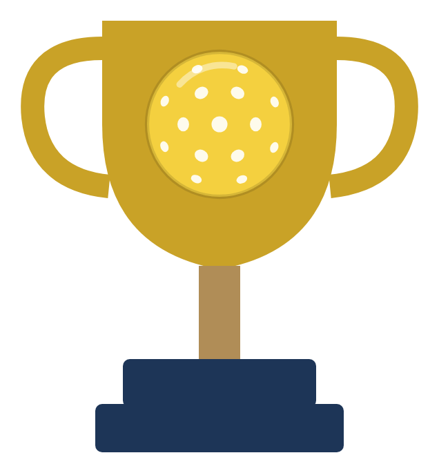 Pickleball trophy clipart