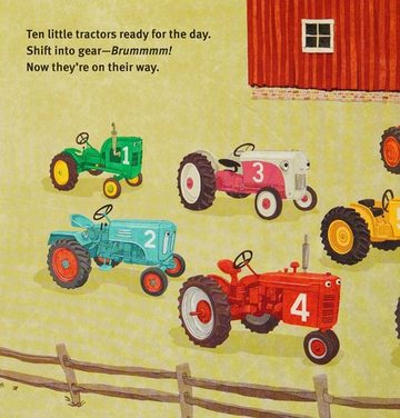 Cover of 10 Little Tractors by Annie Bailey